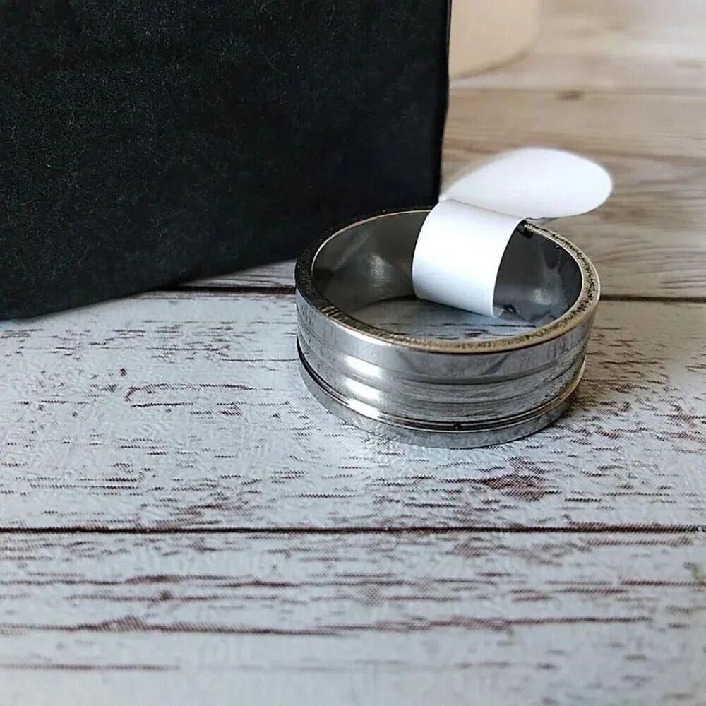 Minimalist Stainless Steel Ring Size 6